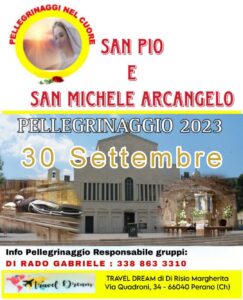 PELLEGRINAGGIO PADRE PIO 30 SETTEMBRE 2023