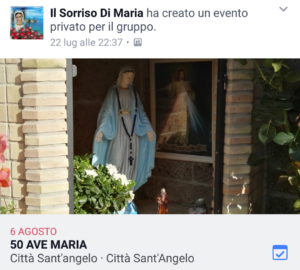 INCONTRO 50 AVE MARIA 6 AGOSTO 2017