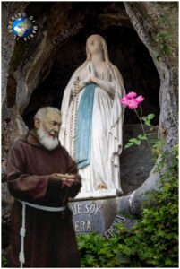 PADRE PIO E LA MADONNA IMMACOLATA 